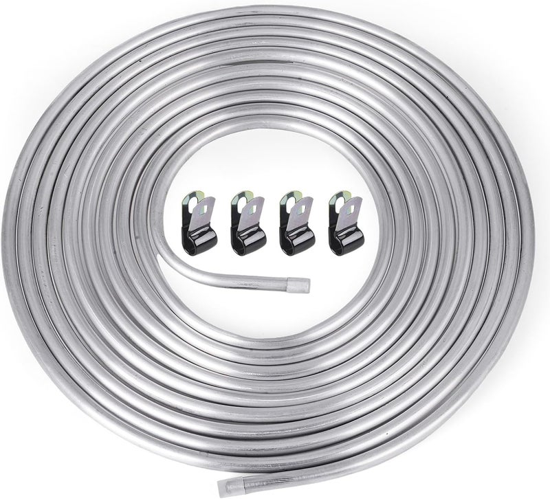 CNRAQR 3/8" OD Aluminum Hard Fuel Line 25 Feet Hardline Tube Thickness is 0.039" - Image 1
